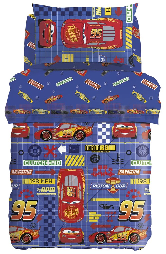 Trapunta in Cotone Cars Game Singolo Warner Bros Ragazzo CA
