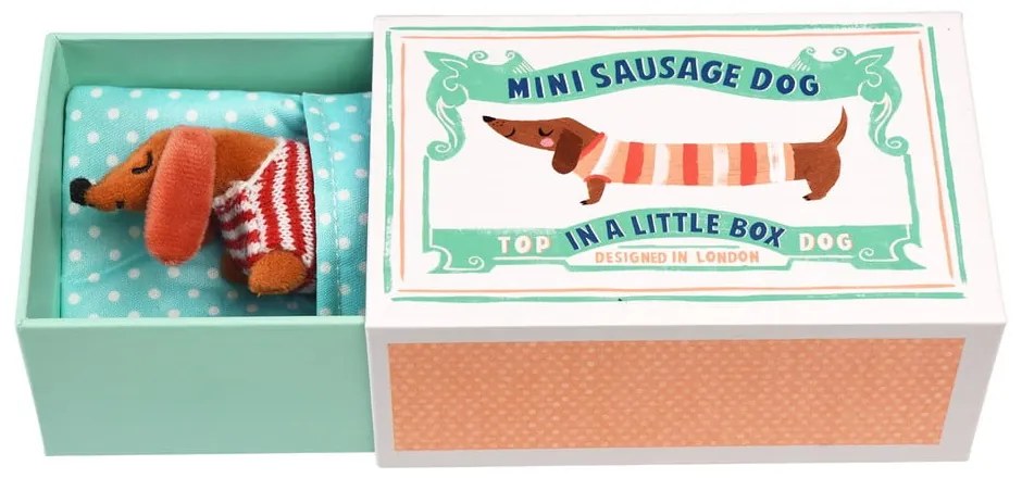 Peluche Mini Sausage Dog in a Little Box - Rex London