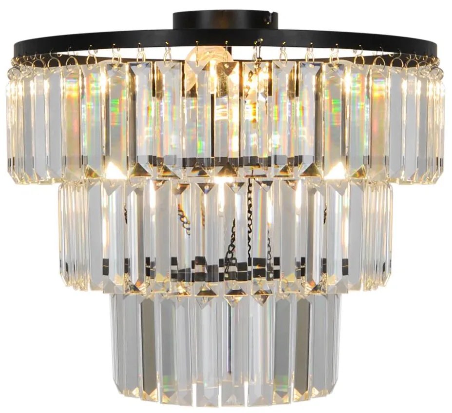 Zuma Line P17127-4-BK - Lampadario a plafone TIFANNY 4xE14/40W/230V nero