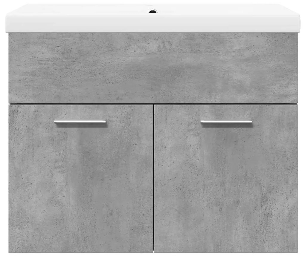 Mobile da bagno con lavabo integrato grigio cemento
