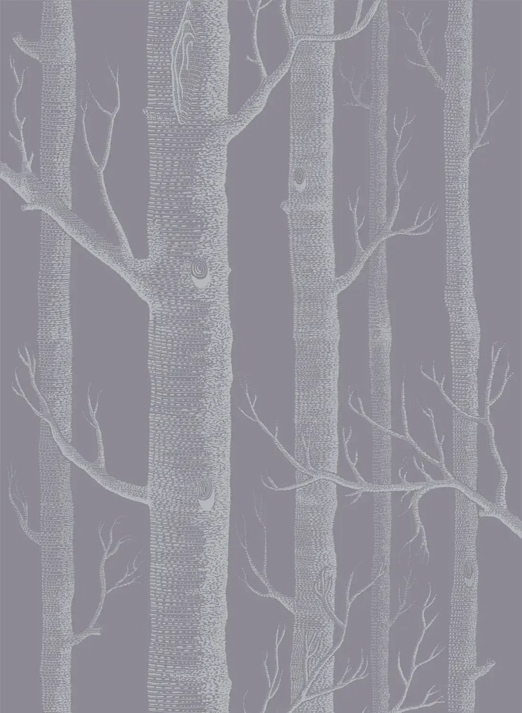 Cole & Son Carta da parati Woods - Hellviolett/ Weiß