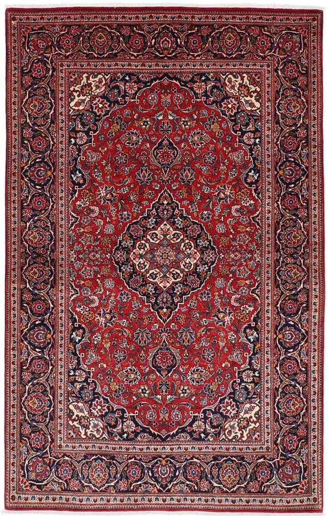 Kashan Tappeto persiano 220x140 (Iran) Annodato A Mano