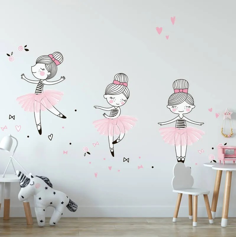 Adesivi da parete - Piccole ballerine | Inspio