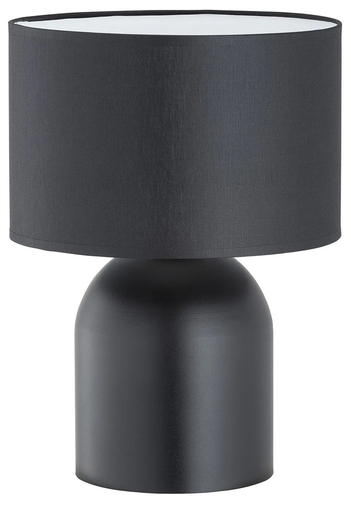 Lampada Da Tavolo Nordica Enlil 1 Luce In Acciaio Nero