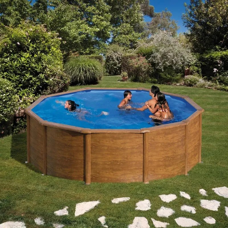 Piscina fuori terra rigida GRE KITPR303W marrone H 1.2 x ⌀ 3 m