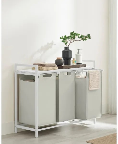 Cesto per il bucato REX bianco