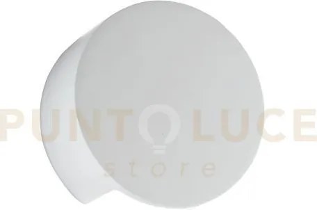 Applique a parete leiron bianca 1 luce attacco g9 15,5x7cm in gesso...