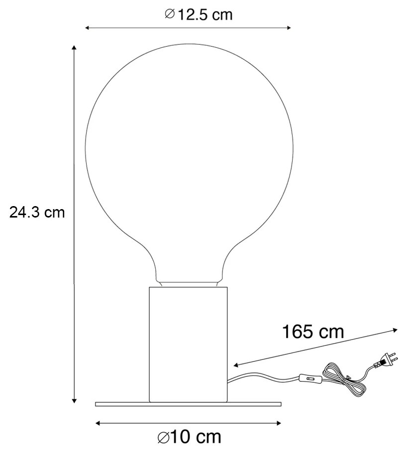 Lampada da tavolo natalizia oro con LED inclusi - Facil