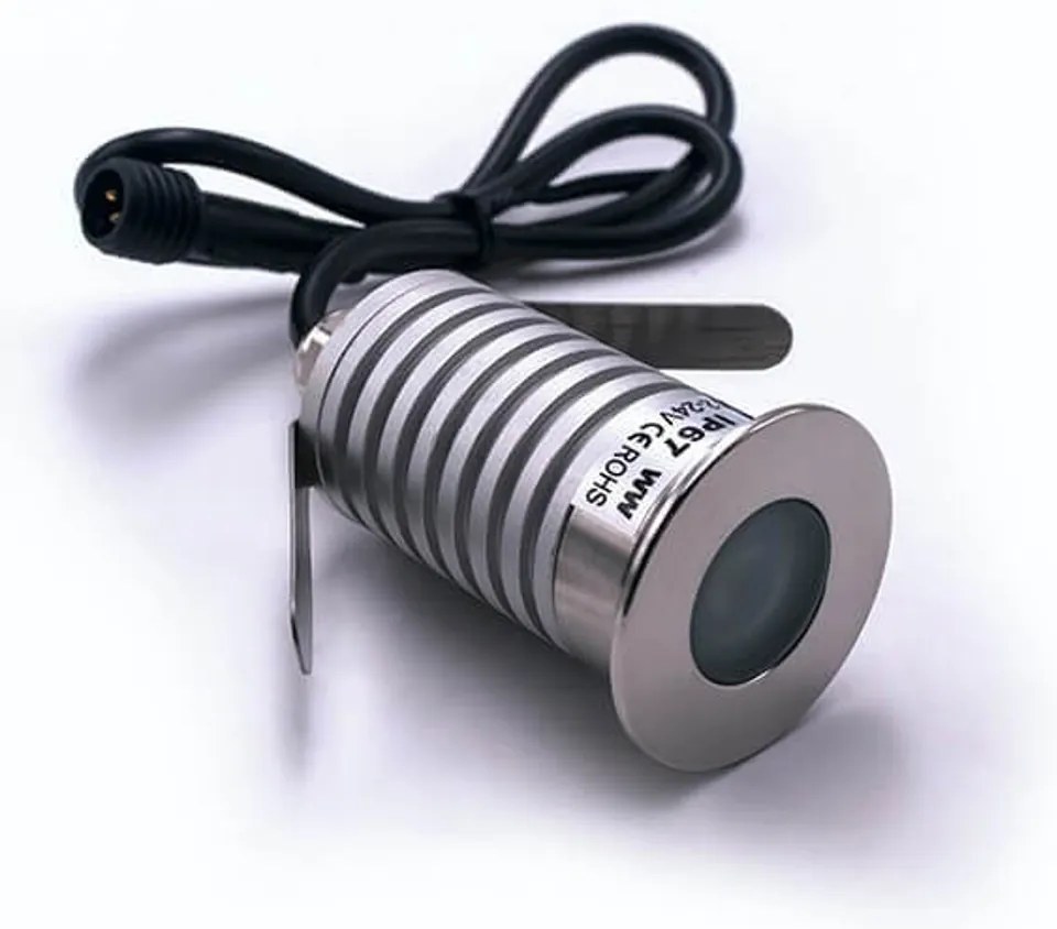 Faretto LED 3W IP67 luce ROSSO - Professional Colore Rosso