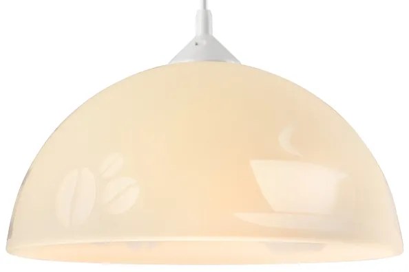 Lampadario a sospensione con filo 1xE27/60W/230V caffè