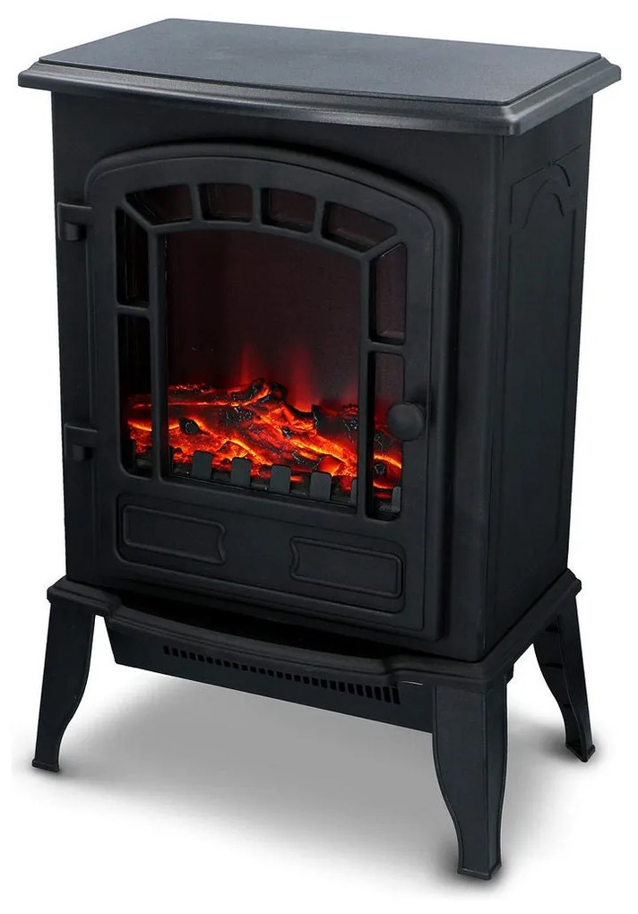 Camino Elettrico Decorativo da Parete Classic Fire Torino Nero 2000 W 56,5 x 24 x 38 cm