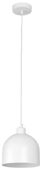 Duolla - Lampadario a sospensione su cavo IRONLINE 1xE27/15W/230V diam. 17 cm bianco