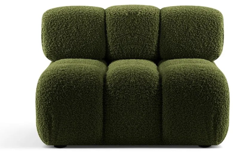 Modulo divano bouclé verde (parte centrale) Bellis - Micadoni Home