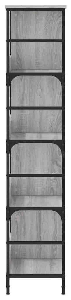 Libreria grigio sonoma 78,5x33x153 cm in legno multistrato