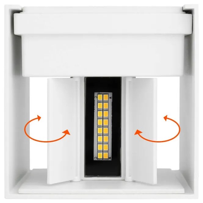 Applique LED Cubo 12W Bidirezionale IP65 CCT OSRAM Chip LED