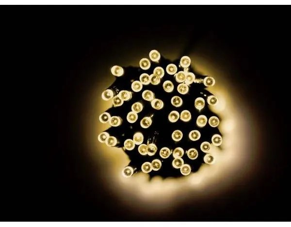 Catene luminose ad Energia Solare 200 Led Bianco Caldo