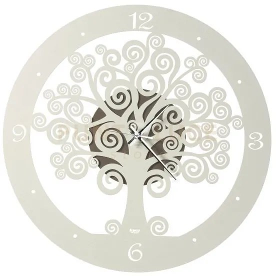 Orologio portafortuna grande albero della vita bronzo e avorio in f...