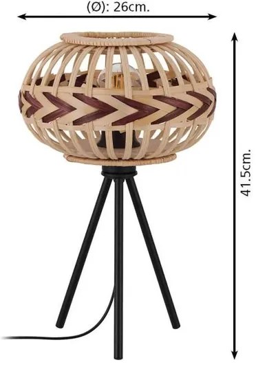 Eglo 43274 - Lampada da tavolo DONDARRION 1xE27/40W/230V