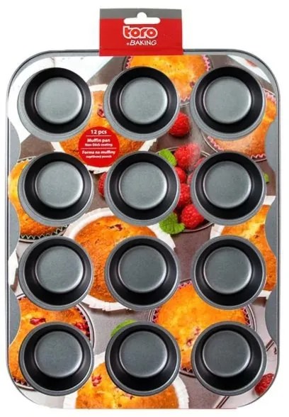 Teglia per muffin TORO nera