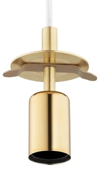 Argon 8507 - Lampadario a sospensione con filo PALOMA 1xE27/15W/230V diametro 25 cm oro/bianco