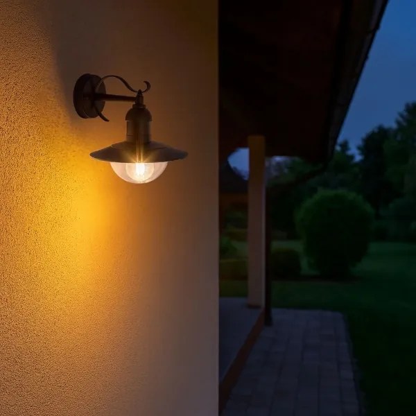 Brilagi - Lampada da parete esterna MOLDE 1xE27/60W/230V IP44 nera