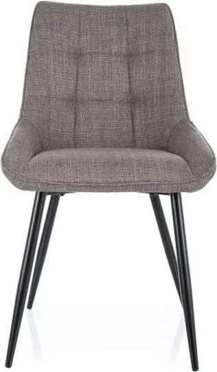 Sedia Klif Bjorn beige34 scuro/nero