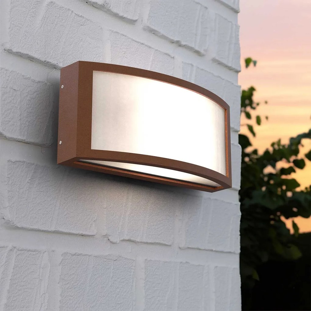 Applique Slim Design IP65 - E27 Corten