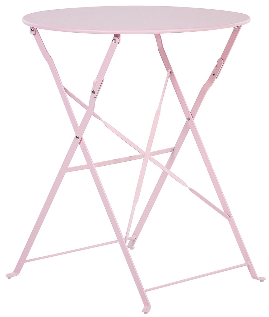 Set da balcone acciaio rosa pastello FIORI Beliani