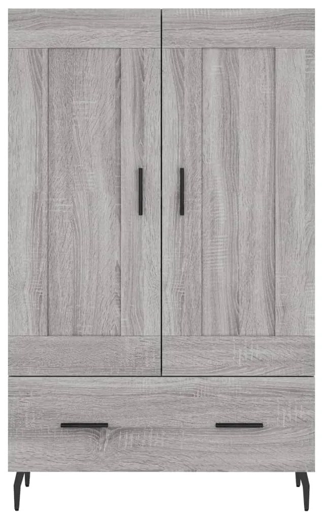 Credenza Grigio Sonoma 69,5x31x115 cm in Legno Multistrato