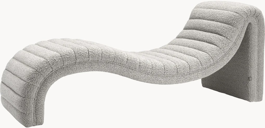 Chaise longue in bouclé Pioneer