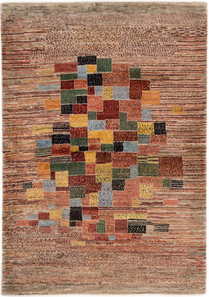 Loribaft Tappeto 150x100 Rosso (Iran) Annodato A Mano
