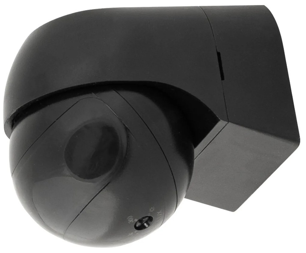 Sensore di Movimento da Parete regolabile IP44 - Nero