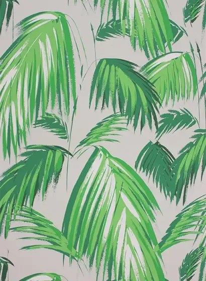 Matthew Williamson Carta da parati Tropicana - Grass/ Pebble