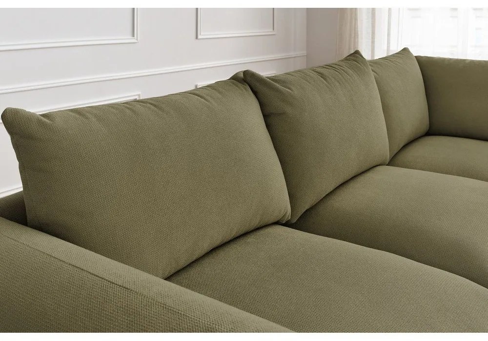 Divano angolare in verde chiaro Ernest – Bobochic Paris