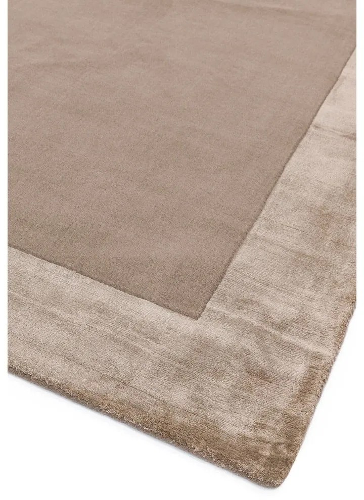 Tappeto marrone chiaro tessuto a mano con lana 80x150 cm Ascot - Asiatic Carpets