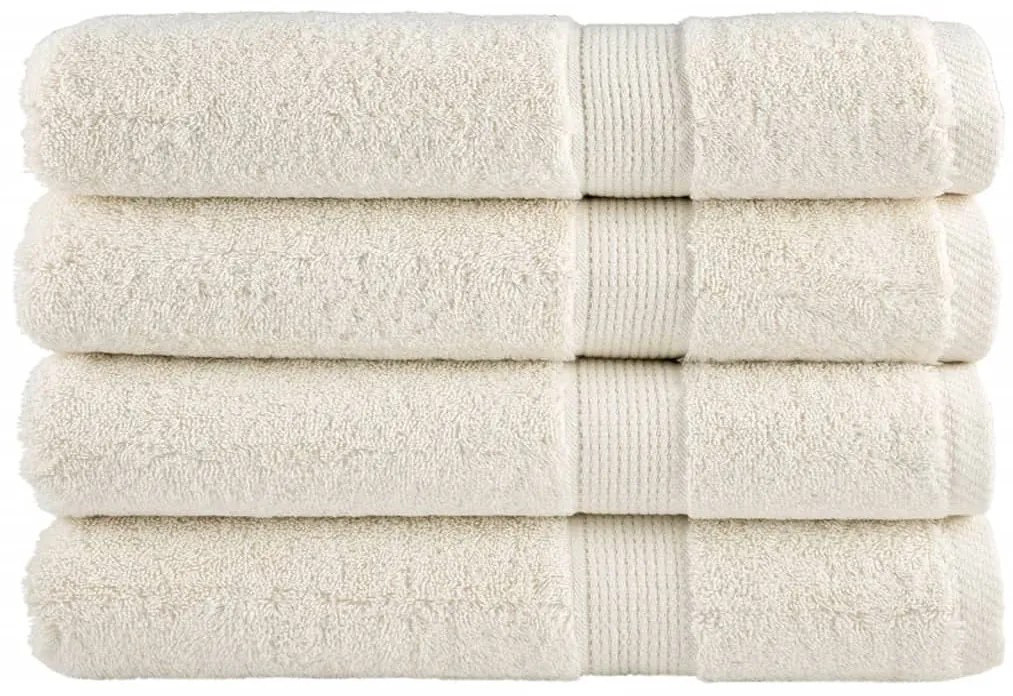Asciugamani Per Sauna Solund 4 Pz Crema 80x200 Cm 600 G/m² /