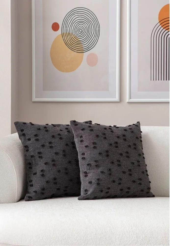 Federe decorative in set 2 pz 43x43 cm Tuffet – Mioli Decor