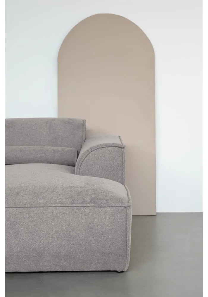 Divano angolare componibile in grigio chiaro (con penisola a sinistra/a forma di "U") Flex Felix – Miuform