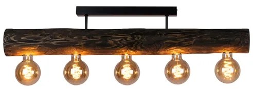 Spot-Light DO6997556 - Lampadario a plafone TRABO 5xE27/60W/230V pino