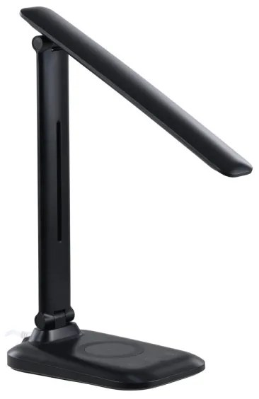 Immax 09106L - Lampada da tavolo LED dimmerabile con ricarica wireless QI LUMI LED/7W/230V nera