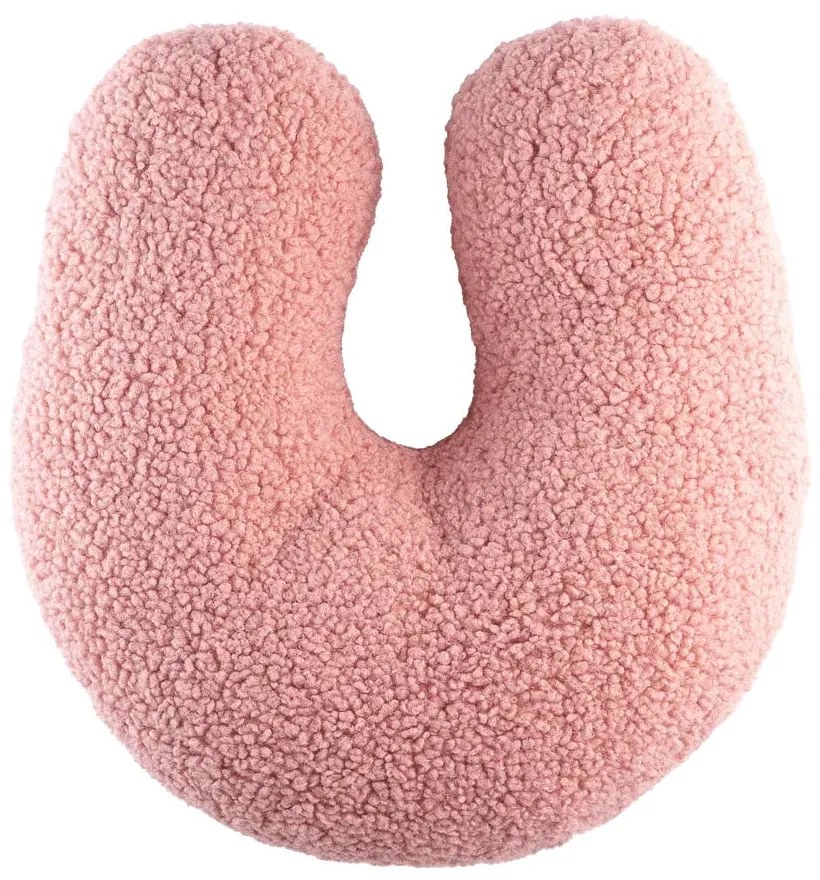 Cuscino per divano da bambini rosa con rivestimento in bouclé U – Wigiwama