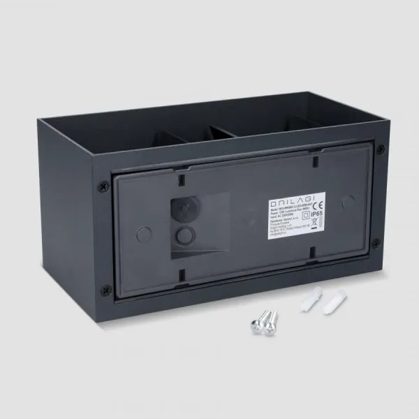 Brilagi - DOUBLE CUBE Lampada da parete a LED per esterni LED/12W/230V antracite IP65