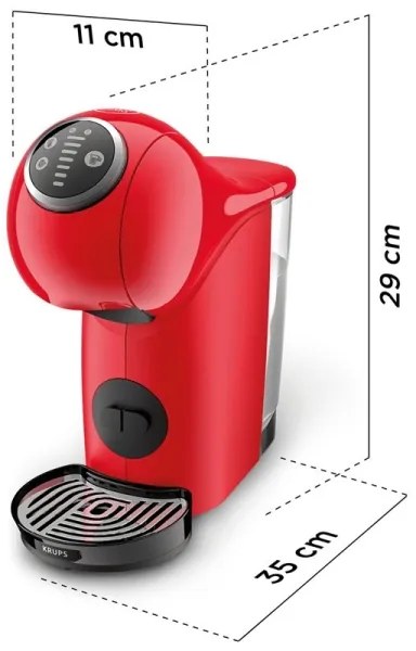 Krups - Macchina da caffè a capsule NESCAFÉ DOLCE GUSTO GENIO S PLUS 1500W rosso