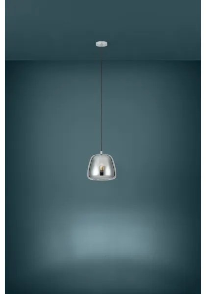 Eglo 39666 - Lampadario a sospensione con filo ALBARINO 1xE27/40W/230V diametro 26 cm fumé