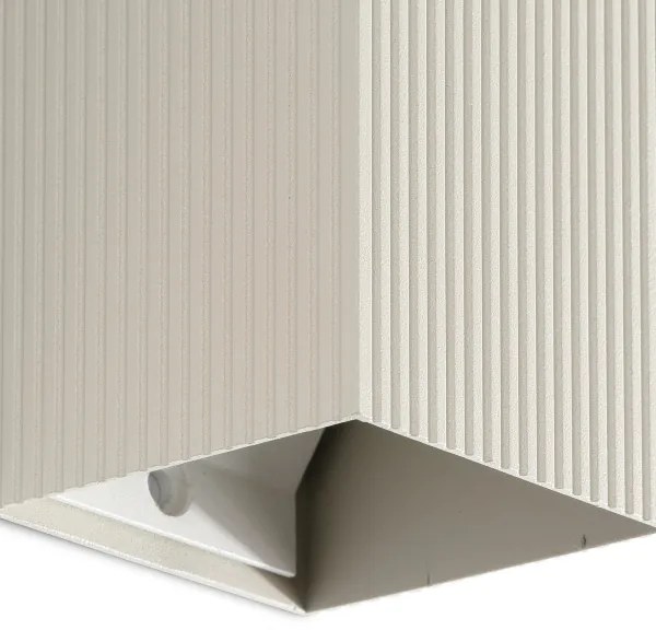 FARO 40536 - Applique SOLE 1xGU10/8W/230V grigio ondulato quadrato