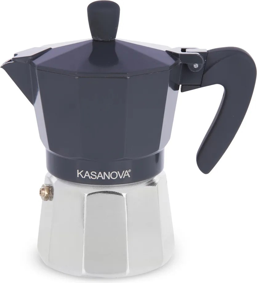 Caffettiera 3 tazze grigio antracite