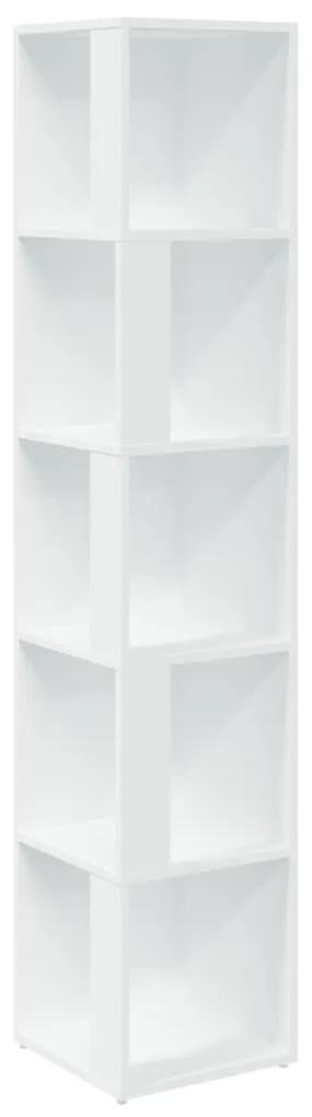 Armadio angolare bianco 33x33x164,5 cm in truciolato