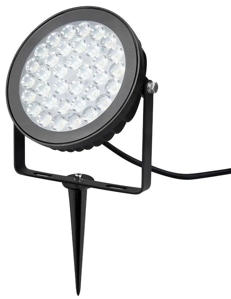Faro RGB+CCT 25W, IP66, SMART e da Telecomando, Con doppia base Colore RGB+CCT