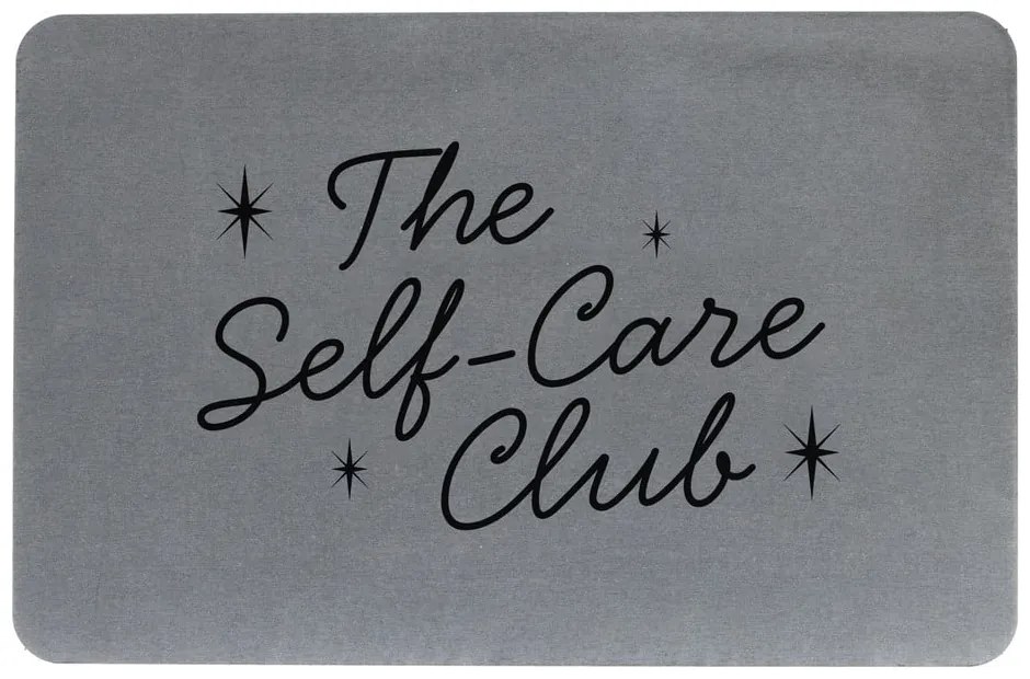 Tappetino da bagno grigio 39x60 cm - Artsy Doormats