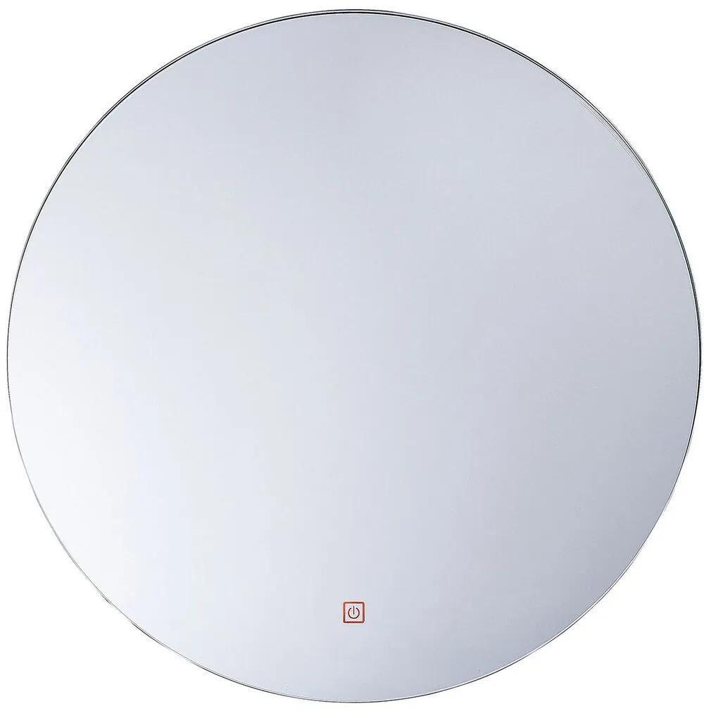 Specchio da parete LED argento ø 60 cm CALLAC Beliani